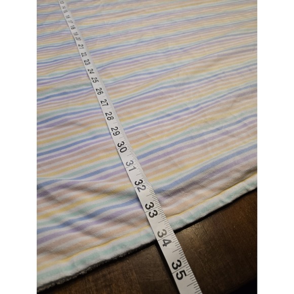 Rainbow Striped Plush Baby Blanket Pink Soft‎ 34x36" Reversible Unbranded - Picture 4 of 8